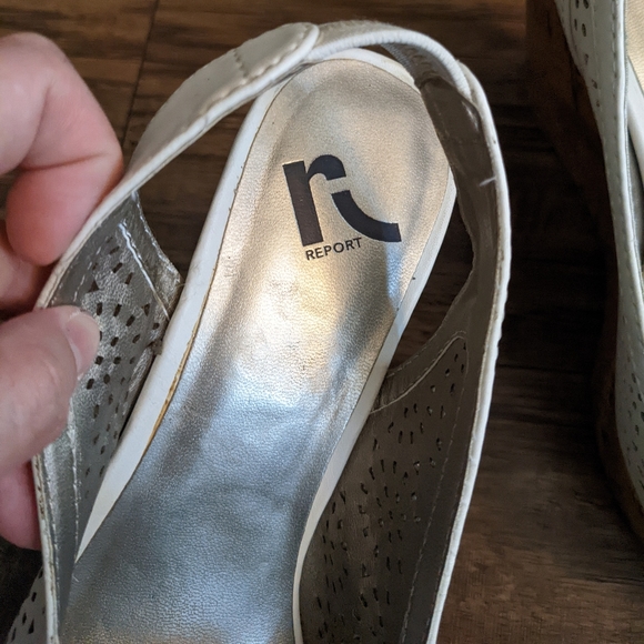 White Cork Wedges - Picture 7 of 8